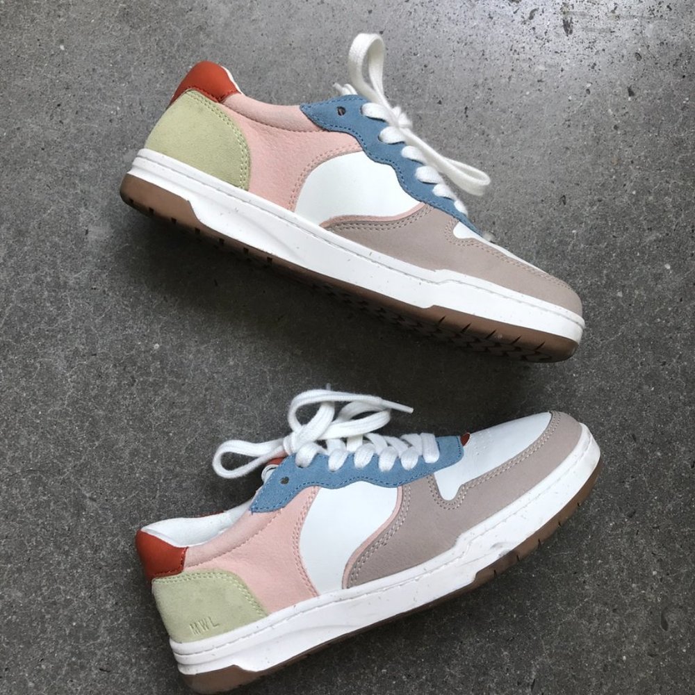 Madewell Court Sneaker - Colorblock Nubuck & Leather - Worn 1x